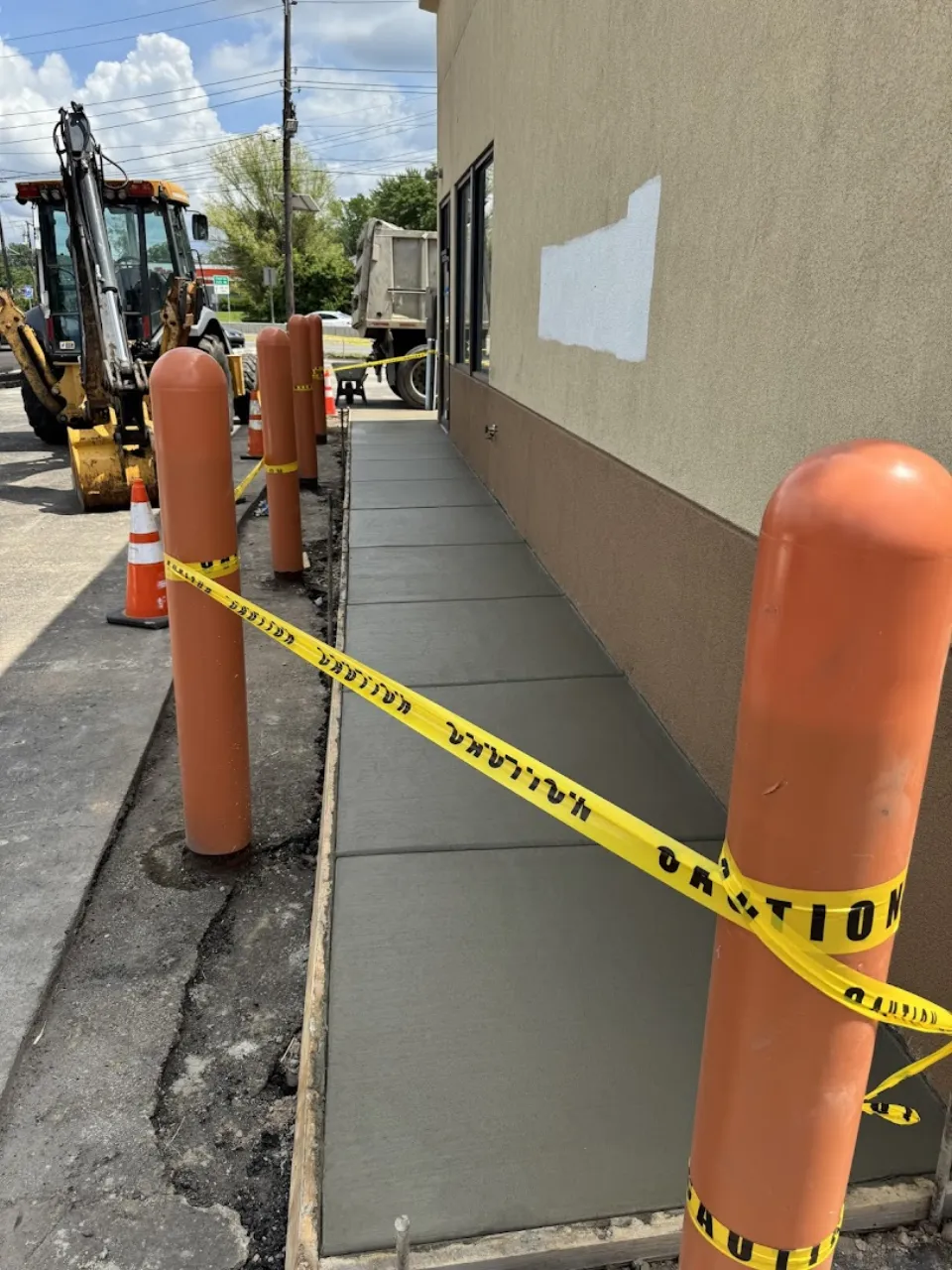 Commercial concrete sidewalk replacement at a South Jersey property